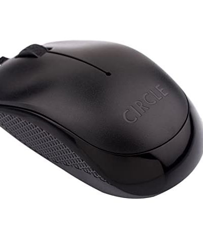 CIRCLE Cm-327 Optical Input Mouse, USB, Black