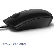 DELL MS 116-BK Wired Optical Mouse (USB, Black)