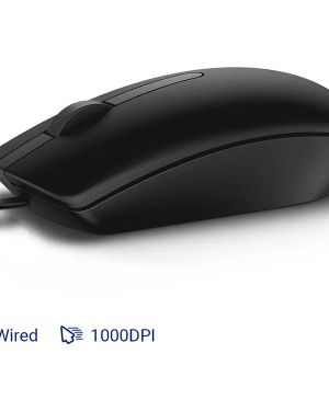 DELL MS 116-BK Wired Optical Mouse (USB, Black)
