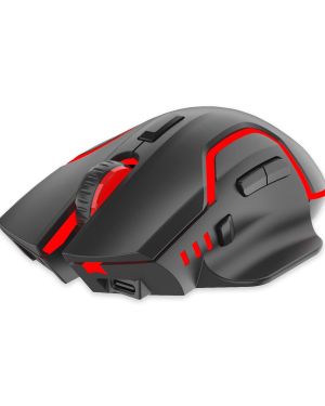 Ant Esports GM320 Pro Optical Wireless Gaming Mouse with RGB LED Backlit Lighting, 3200 DPI Optical Sensor, Type- C Charging Port – Black
