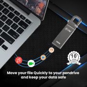 EVM EnStore Metal USB 2.0 Flash Drive – High Read Speeds up to 15MB/s & Write Speeds up to 8MB/s – Durable Metal Casing – Ideal for Data Transfer & Storage