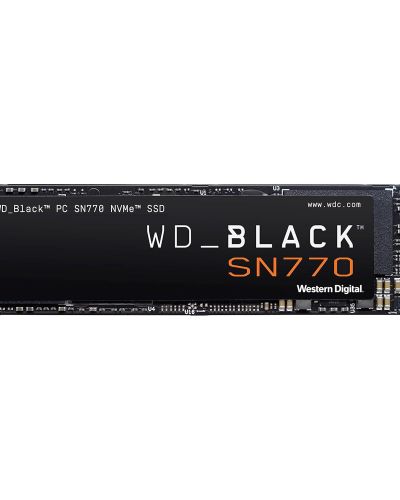 Western Digital WD Black SN770 NVMe 1TB, Upto 5150MB/s, 5Y Warranty, PCIe Gen 4 NVMe M.2 (2280), Gaming Storage, Internal Solid State Drive (SSD)