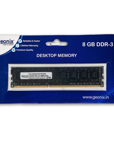 Geonix 8GB DDR3 | Desktop Ram for Standard & Gaming PC Comes with 3years Warranty