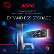 XPG ADATA GAMMIX S70 Blade M.2 NVME 1TB PCIe Gen4x4 2280 Internal Solid State Drive/SSD, Read/Write Speed Up to 7,400/6800 MB/s – Compatible with PC, Laptop and Play Station 5