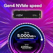 Crucial P3 Plus 500GB PCIe 4.0 3D NAND NVMe M.2 SSD, up to 4700MB/s