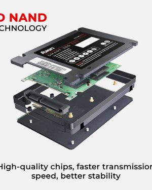 FOXIN 128 GB PRO SSD | Internal Solid State Drive | 3D NAND Technology & 2.5 Inch SATA III 6GB/S | Read/Write Speed Upto – 550/500 MB/s | Compatible with PC/Desktop/Computer/NVR/DVR | 5 Yrs Warranty