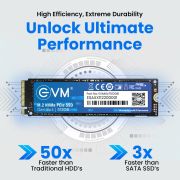 EVM 256GB/512GB Gen 3 NVMe (2280) InternalSSD – 3200MB/s Read – PCIe Gen 3×4-5-Year Warranty