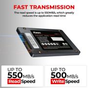 FOXIN 128 GB PRO SSD | Internal Solid State Drive | 3D NAND Technology & 2.5 Inch SATA III 6GB/S | Read/Write Speed Upto – 550/500 MB/s | Compatible with PC/Desktop/Computer/NVR/DVR | 5 Yrs Warranty