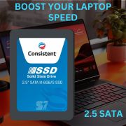 Consistent SSD 256GB/512GB/1TB 2.5 Inch SATA Internal SSD – Read: 550MB/s & Write: 500MB/s – Solid-State Drive 5 Year Warranty