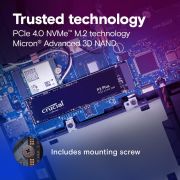 Crucial P3 Plus 500GB PCIe 4.0 3D NAND NVMe M.2 SSD, up to 4700MB/s