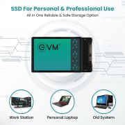 EVM 256GB/512GB/1TB 2.5-Inch SATA Internal SSD – 550MB/s Read & 500MB/s Write – 5-Year Warranty