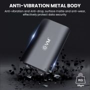 EVM EnSave External SSD 256GB/512GB/1TB – Smallest Portable SSD – 550 Mb/s Read & 500 Mb/s Write – USB 3.1 Gen 2 Type C