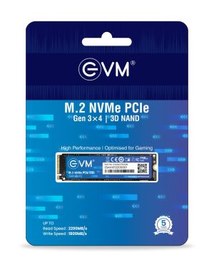 EVM 256GB/512GB Gen 3 NVMe (2280) InternalSSD – 3200MB/s Read – PCIe Gen 3×4-5-Year Warranty