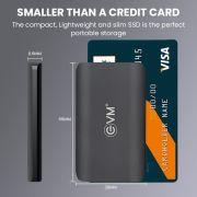EVM EnSave External SSD 256GB/512GB/1TB – Smallest Portable SSD – 550 Mb/s Read & 500 Mb/s Write – USB 3.1 Gen 2 Type C
