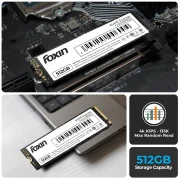 FOXIN SSD 512 GB NVME | Internal Solid State Drive with Micron Chipset, SMI controller, M.2 PCIE 3.0 interface | Ultra-low Power Consumption | Read/Write Speed Upto 2100/1800 MB/s | 5 Yrs Warranty