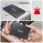 FOXIN 128 GB PRO SSD | Internal Solid State Drive | 3D NAND Technology & 2.5 Inch SATA III 6GB/S | Read/Write Speed Upto – 550/500 MB/s | Compatible with PC/Desktop/Computer/NVR/DVR | 5 Yrs Warranty