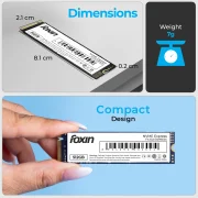 FOXIN SSD 512 GB NVME | Internal Solid State Drive with Micron Chipset, SMI controller, M.2 PCIE 3.0 interface | Ultra-low Power Consumption | Read/Write Speed Upto 2100/1800 MB/s | 5 Yrs Warranty