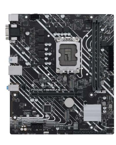 ASUS Prime H610M-E D4 Intel Lga 1700 Mic-ATX Motherboard with Ddr4, Pcie 4.0, Dual M.2 Slots, Realtek 1 Gb Ethernet, Displayport, Hdmi, D-Sub, USB 3.2 Gen 1 Ports, Sata 6 Gbps, Com Header, RGB Header