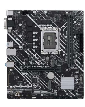 ASUS Prime H610M-E D4 Intel Lga 1700 Mic-ATX Motherboard with Ddr4, Pcie 4.0, Dual M.2 Slots, Realtek 1 Gb Ethernet, Displayport, Hdmi, D-Sub, USB 3.2 Gen 1 Ports, Sata 6 Gbps, Com Header, RGB Header