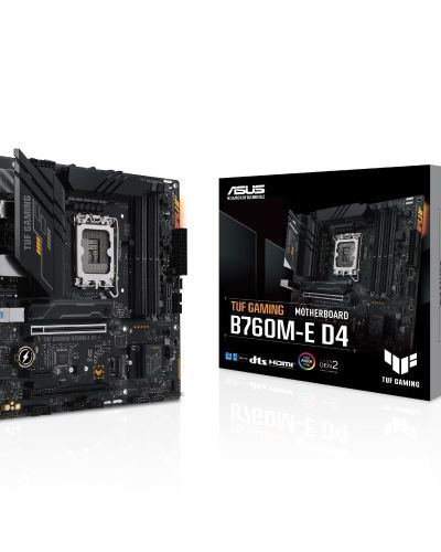 ASUS Tuf B760M-E D4 Ddr4 ATX Motherboard with Intel Socket Lga1700 for Intel Core 14Th & 13Th Gen Processors, Intel Core 12Th Gen, Pentium Gold and Celeron Processors
