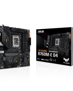 ASUS Tuf B760M-E D4 Ddr4 ATX Motherboard with Intel Socket Lga1700 for Intel Core 14Th & 13Th Gen Processors, Intel Core 12Th Gen, Pentium Gold and Celeron Processors