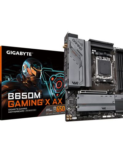 GIGABYTE B650M Gaming X Ax, AMD Socket Am5, Dual Channel Ddr5, 2Pcie 4.0, Ez-Latch, Smart Fan 6, Q-Flash Plus, Advanced Thermal Design, Micro ATX