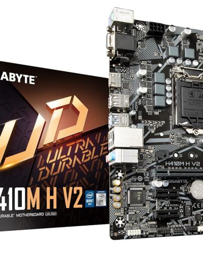 GIGABYTE H410M H V2 Ultra Durable MicroATX Motherboard DDR4 DIMM