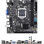 EVM Motherboard H81JEL DDR3 with NVME Slot-Socket 1150 for 4th Gen Intel Core i7/i5/i3, Supports DDR3 1066/1333 SDRAM, SATA 3Gb/s Ports, PCI Express x16 and x1 Slots (EVMH81JEL)
