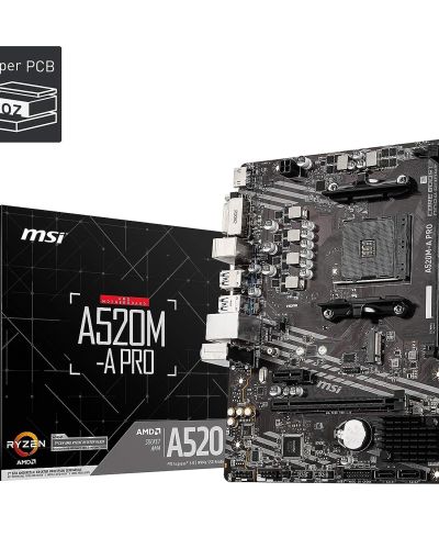 MSI Micro ATX A520M-A DDR4 Pro Gaming