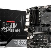 MSI B550M PRO-VDH WiFi DDR4, m.2, USB 3.2 Gen 1, Front Type-C, Wi-Fi, HDMI, Micro ATX Gaming Motherboard AMD Ryzen 5000 Series Desktop Processors