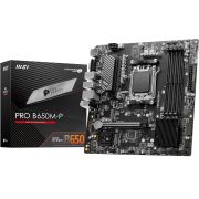 MSI PRO B650M-P Motherboard, Micro-ATX – Supports AMD Ryzen 7000 Series Processors, AM5 – DDR5 Memory Boost 6000+MHz/OC, 1 x PCIe 4.0 x16, 2 x M.2 Gen4, 2.5G LAN