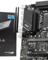 MSI PRO B760M-A WiFi ProSeries Motherboard (Supports 14th13th12th Gen Intel Processors, LGA 1700, DDR5, PCIe 4.0, M.2, 2.5Gbps LAN, USB 3.2 Gen2, mATX)