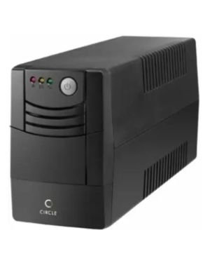 Circle POWER BACKUP Power Backup 600VA 240 V Line-interactive Tower Model UPS with Overload Protection 3 Outlet Plugs