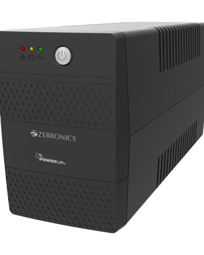 ZEBRONICS U735 600VA/360W Microcontroller Based UPS for Office Computers | Home PC with Auto Restart, Generator Compatible, Boost & Buck AVR, Built-in Protection, (Not for Routers)