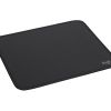 Logitech Mouse Pad – Studio Series, Computer Mouse Mat with Anti-Slip Rubber Base, Easy Gliding, Spill-Resistant Surface, Durable Materials, Portable, in a Fresh Modern Design-Graphite, (956-000031)