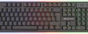 Punta Rainbow RGB Wired Gaming Keyboard with Laser Carved Characters