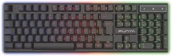 Punta Rainbow RGB Wired Gaming Keyboard with Laser Carved Characters