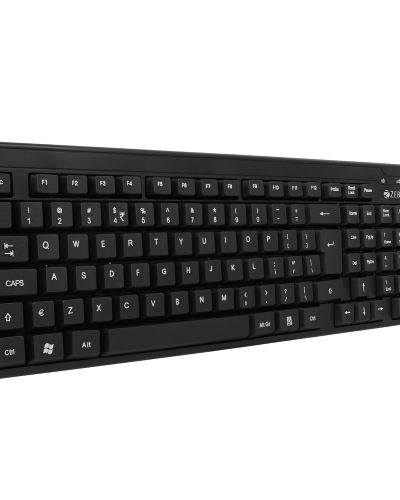 ZEBRONICS Zeb- K35 USB Wired Keyboard with Rupee Key, Spill-Proof and Slim Design (Black)