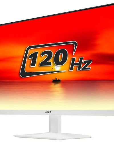 Acer HA270 G 27 Inch Full HD IPS Ultra-Thin (6.6mm) Backlight LED LCD Monitor | Rapid 120Hz Refresh Rate | 1 MS VRB Response | AMD Free Sync | 1xHDMI 1xVGA | Stereo Speakers | Eye Care | White