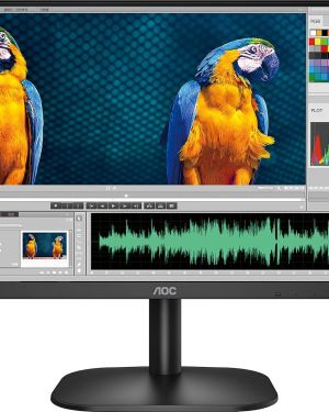 AOC 24B2XHM 60.45 cm (23.8″) Ultra Slim Monitor with 3 Sided Frameless Design, VA Panel, HDMI/VGA Port, Full HD, 6 ms Response Time, 75Hz Refresh Rate, VESA Mount, Flicker Free