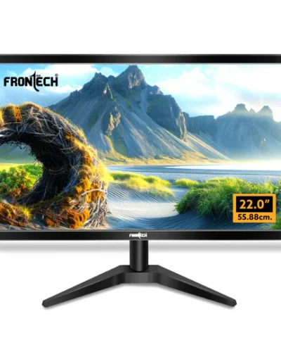 FRONTECH 22 Inch HD LED Monitor | Refresh Rate 60 Hz, 1680 X 1050 Pixels | Wall Mountable Slim & Stylish Design with 16.7M Colors| HDMI & VGA Ports, Built-in Power Supply (MON-0060,Black)