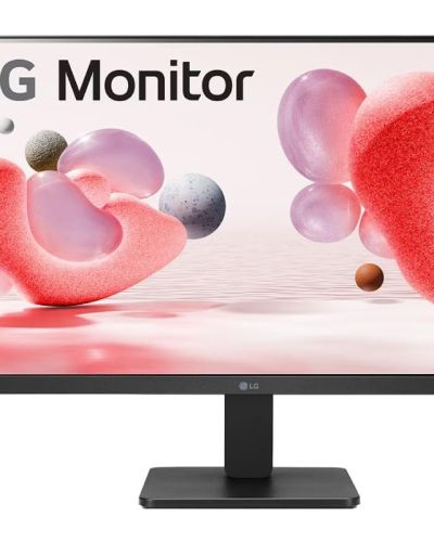 LG 24MR400-B, 24 inch IPS Full HD Monitor with AMD FreeSync, 1ms MPRT, sRGB 99%, 100Hz Refresh Rate, Virtual Borderless, Flicker Safe, Reader Mode, OnScreen Control, HDMI, VGA (Black)