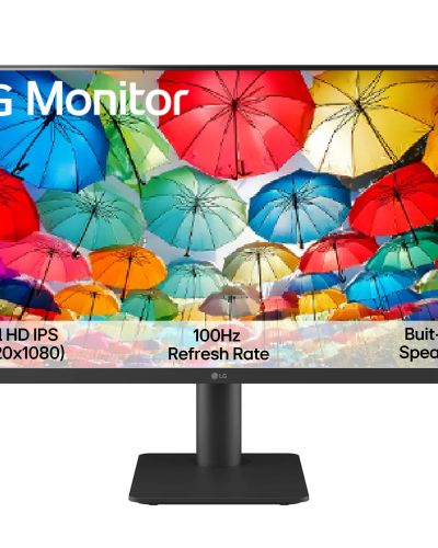 LG 27MS550 (27 Inch) IPS Full HD (1920 x 1080) Monitor, 5ms, 100Hz, HDMI X 2, Built-in Speaker, Tilt & Height Adjustable Stand, Virtual Borderless, Flicker Safe, Reader Mode, OnScreen Control, Black