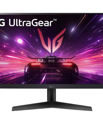 LG 24 Inches Ultragear™ FHD IPS Gaming Monitor, 1ms (GtG), 180Hz, HDR10, FPS Counter, NVIDIA G-SYNC Compatible, AMD FreeSync, HDMI, DP, Headphone Out, virtually Borderless with Tilt, Black 24GS60F