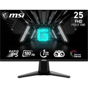 MSI G255F 24.5 Inch FHD Gaming Monitor – 1920 x 1080 Rapid IPS Panel, 180 Hz / 1ms (GtG), 99% sRGB Colour Gamut, Adaptive-Sync – DP 1.2a, HDMI 2.0b CEC