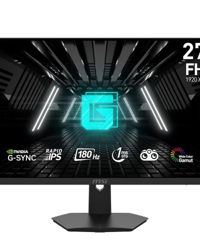 MSI G274F 27 Inch FHD Gaming Monitor – 1920 x 1080 Rapid IPS Panel, 180 Hz / 1ms, 134% sRGB Colour Gamut/G-Sync Compatible – DP 1.2a, HDMI 2.0