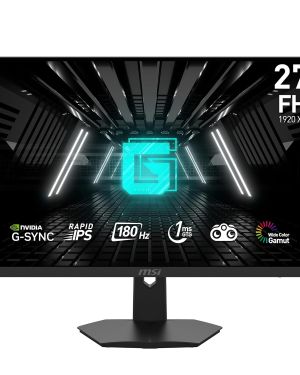 MSI G274F 27 Inch FHD Gaming Monitor – 1920 x 1080 Rapid IPS Panel, 180 Hz / 1ms, 134% sRGB Colour Gamut/G-Sync Compatible – DP 1.2a, HDMI 2.0