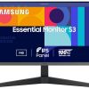 Samsung 24-inch (60.46cm) FHD, IPS, 100 Hz, 1920 x 1080 Flat Monitor, Bezel Less Design, AMD FreeSync, Flicker-Free, HDMI, Display Port (LS24C330GAWXXL, Black)
