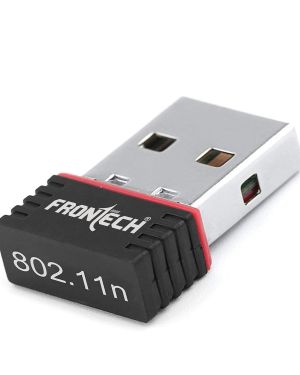 FRONTECH WiFi Dongle 150 Mbps Mini Wireless Network USB Wi-Fi Adapter for PC, Desktop, Laptop | Advanced WPA/WPA2 Security Standards, (0828, Black)