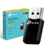 TP-LINK WiFi Dongle 300 Mbps Mini Wireless Network USB Wi-Fi Adapter for PC Desktop Laptop(Supports Windows 11108.187XP, Mac OS 10.9-10.15 and Linux, WPS, Soft AP Mode, USB 2.0) (TL-WN823N),Black